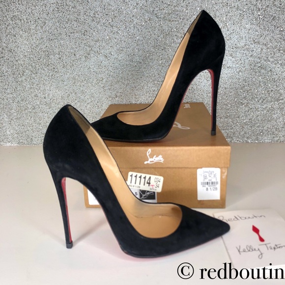 👠SOLD👠 so kate Black Suede 120mm Louboutin W/ - Picture 2 of 8